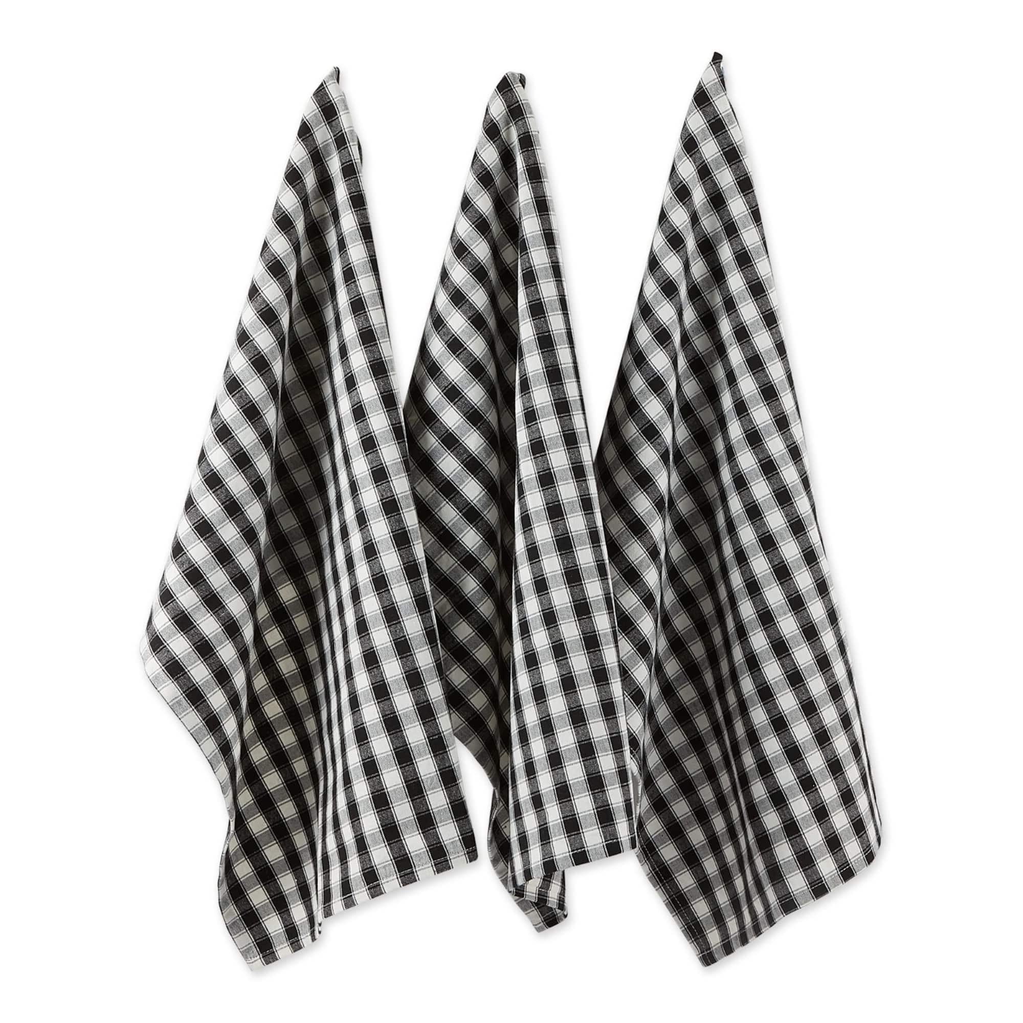 DII® French Check Dishtowel, 4ct.
